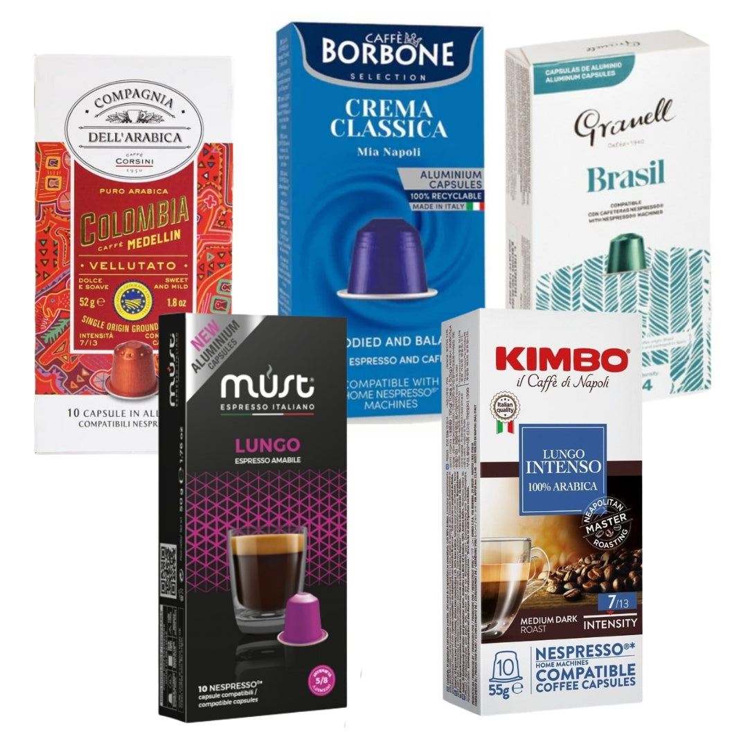 Pack Lungo Espresso 5 cajas Cápsulas Nespresso®