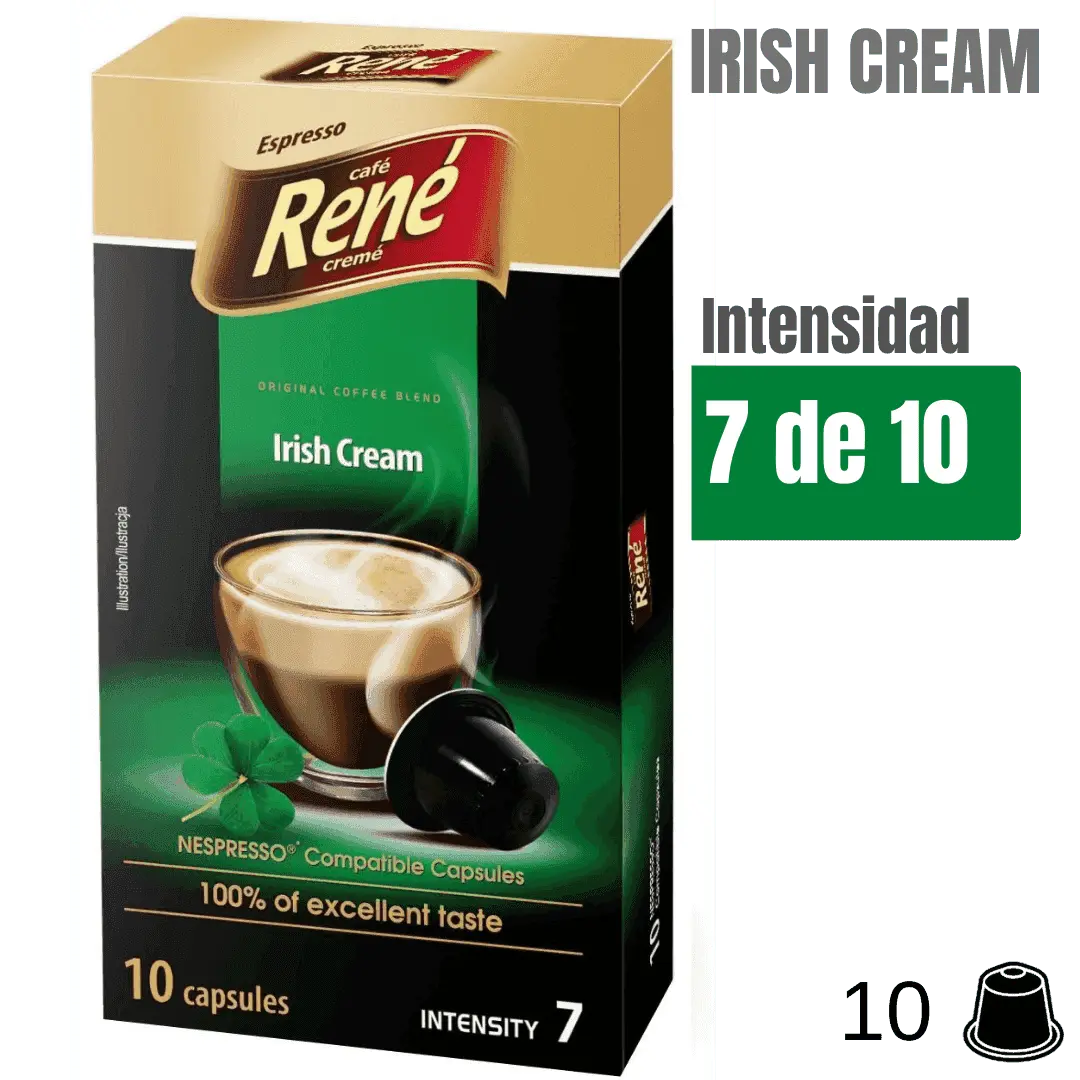 Rene Irish Cream cápsulas Nespresso sabor