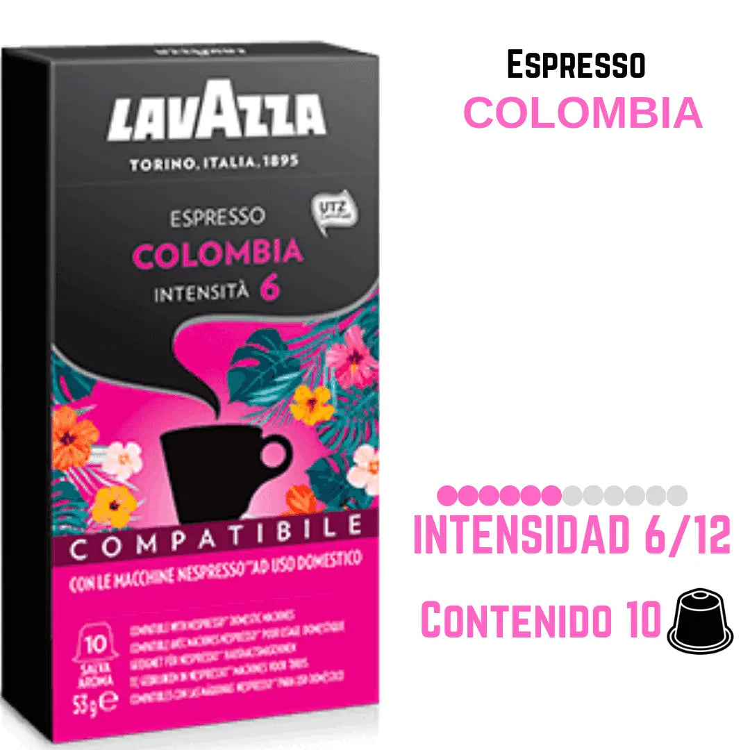 Lavazza Colombia cápsulas Nespresso® - CoffeeLovers Capsulas de Café