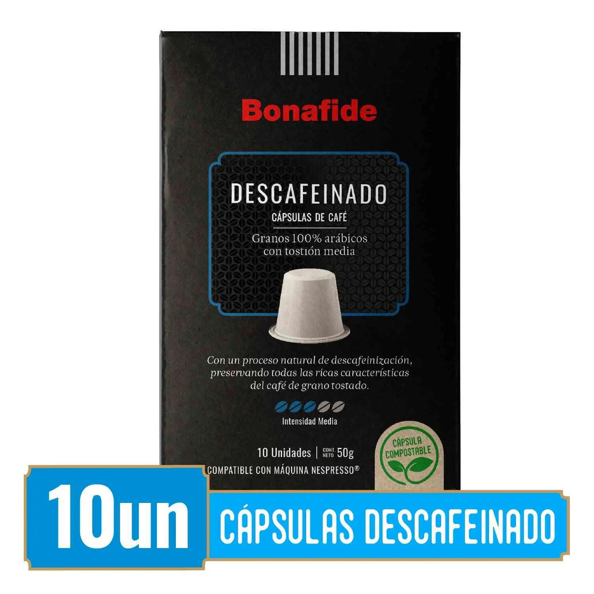 Bonafide Descafeinado cápsulas Nespresso® | Comprar cáspulas Nespresso