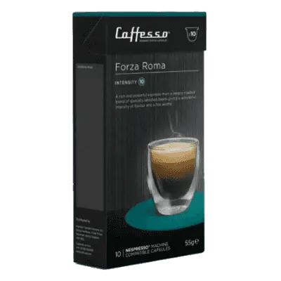 Caffesso Forza Roma cápsulas Nespresso