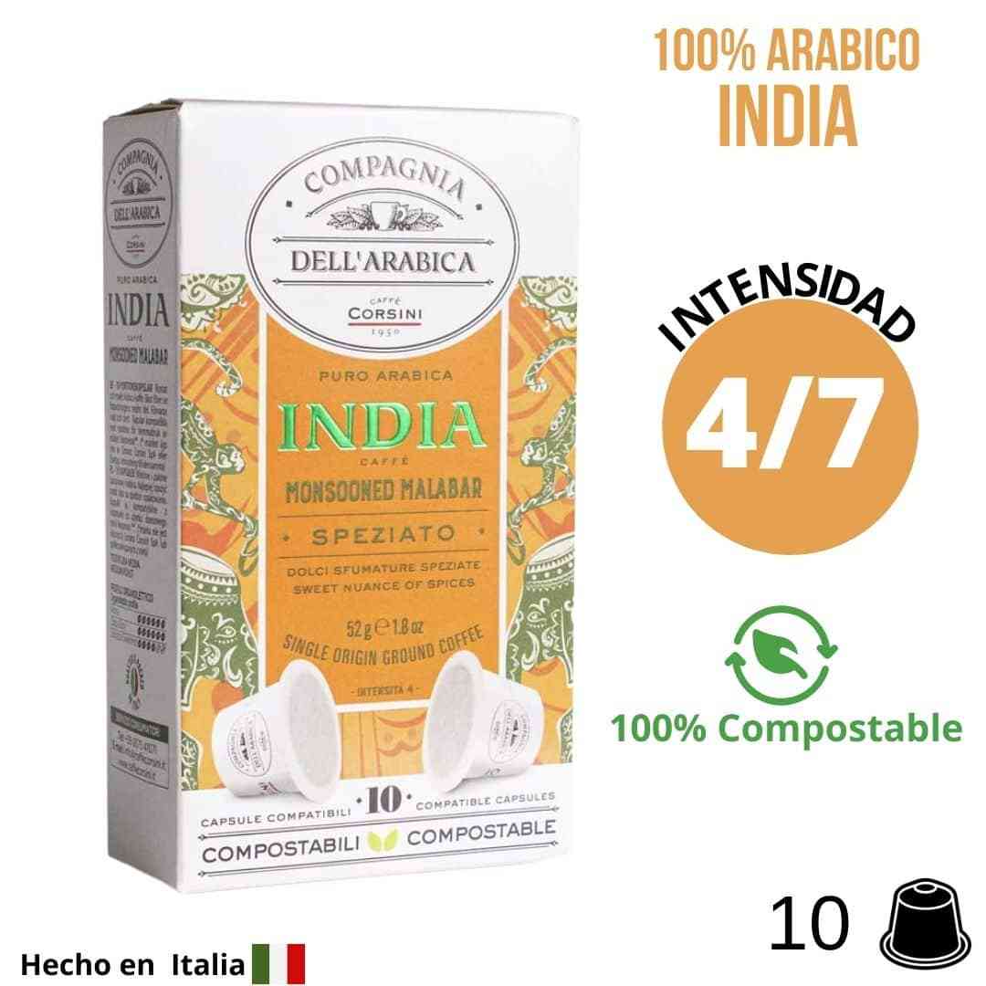 Corsini India cápsulas compostables Nespresso, Comprar Cásulas Nespresso