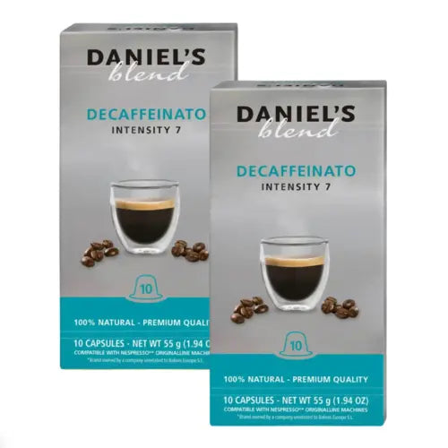 2X - Daniels Descaffeinato cápsulas Nespresso | Coffeelovers.cl
