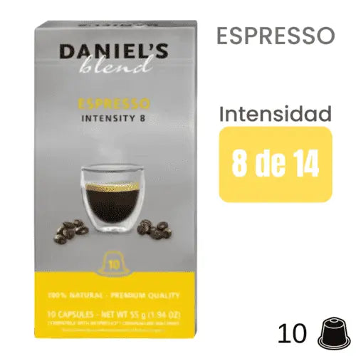 Daniels espresso cápsulas nespresso | loscoffeelovers.cl