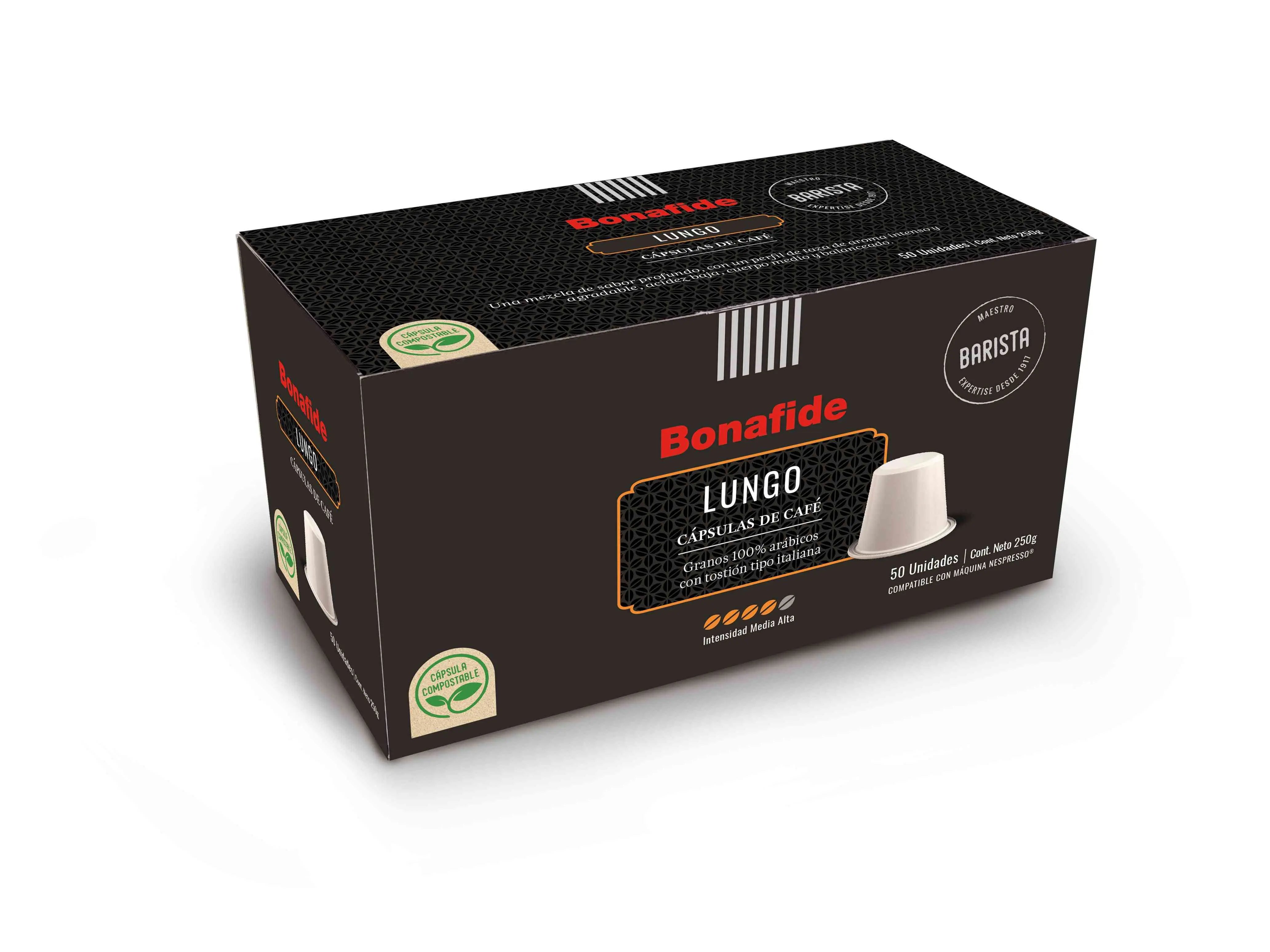 Cápsulas nespresso Bonafide Lungo