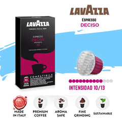 Lavazza Deciso Cápsulas de Café compatible Nespresso | Tienda CoffeeLovers