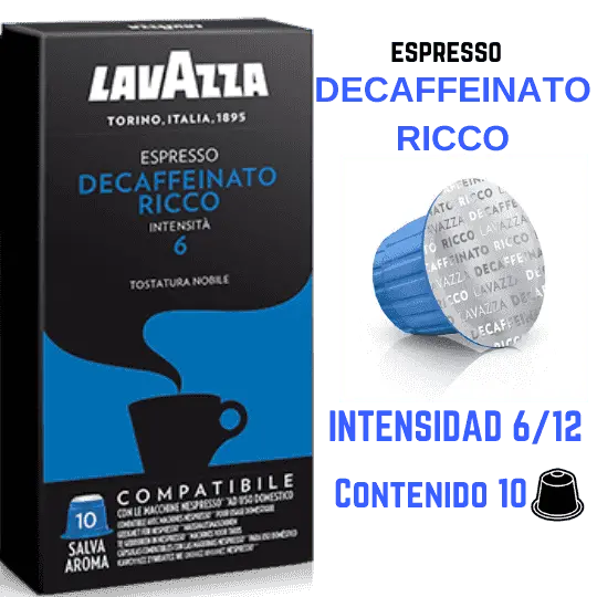Lavazza Decaffeinato Ricco cápsulas Nespresso®