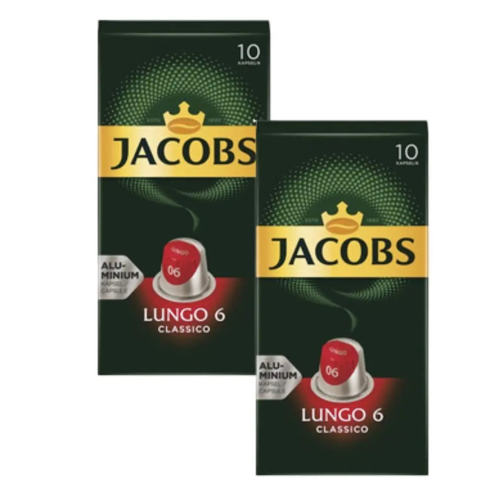 2X - Jacobs Lungo Classico cápsulas Nespresso®