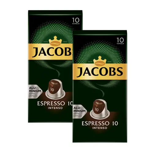 2X - Jacobs Espresso Intenso cápsulas Nespresso | loscoffeelovers.cl