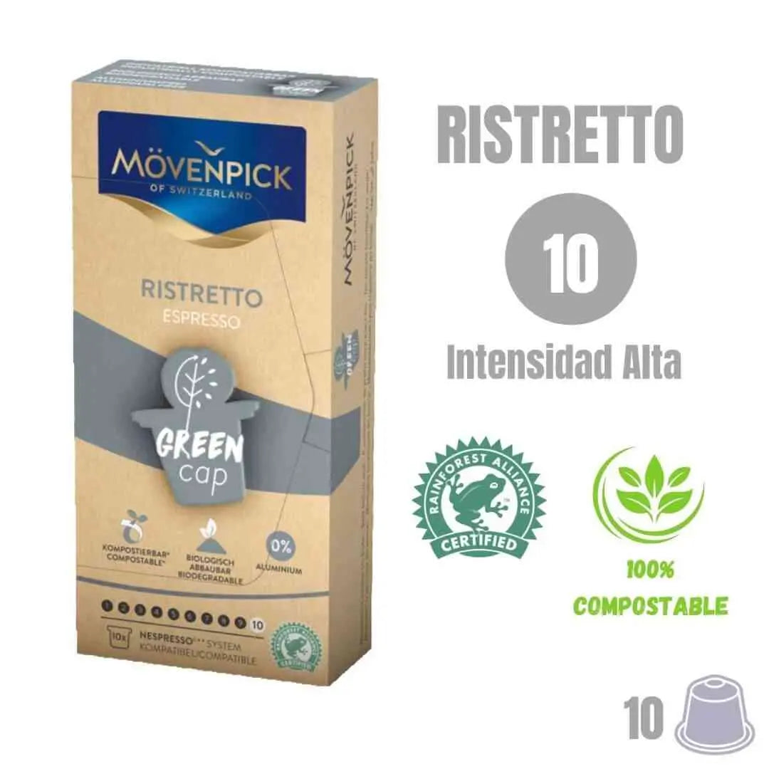 Movenpick Ristretto cápsulas compostables Nespresso®