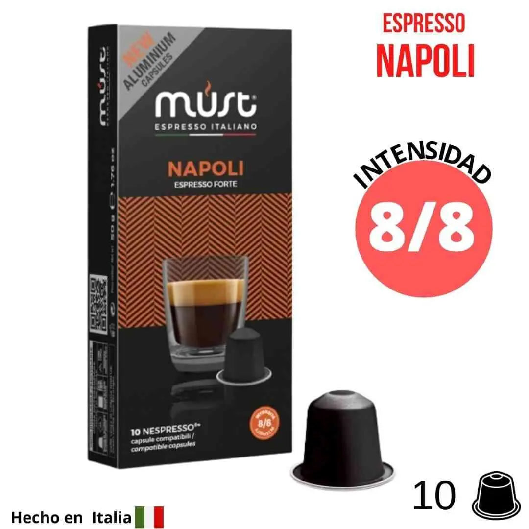 Must Napoli cápsulas Nespresso®| cápsulas de aluminio