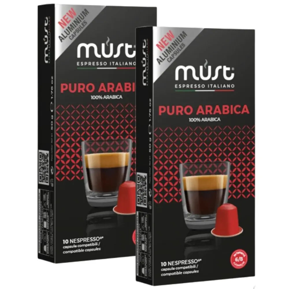 2X - Must Puro Arabica cápsulas Nespresso | Coffeelovers.cl
