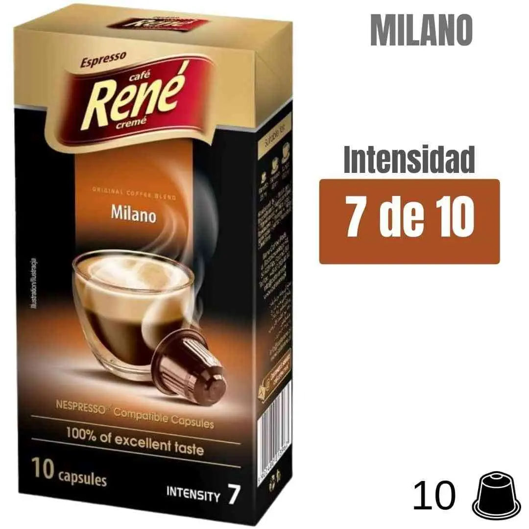 Rene Milano cápsulas Nespresso, comprar capsulas nespresso