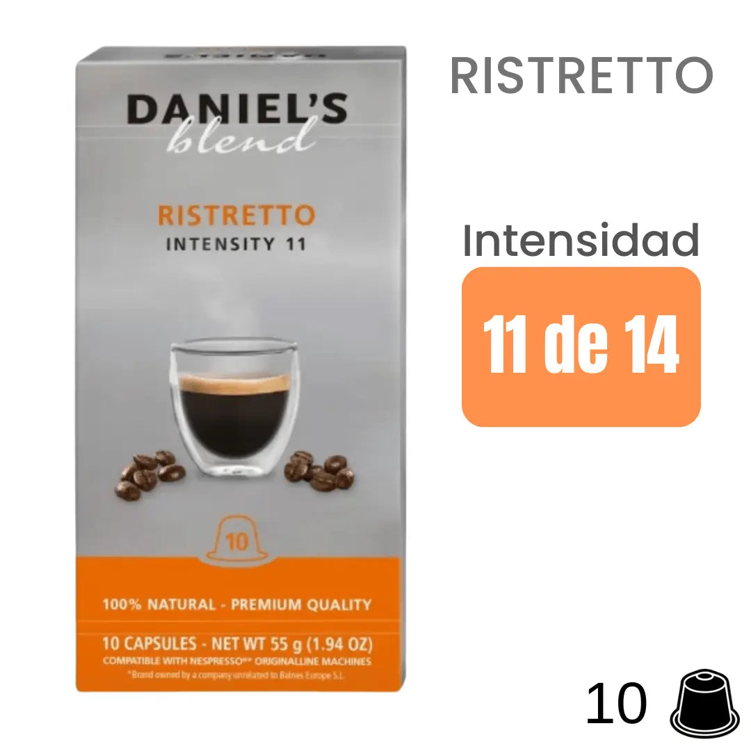 Daniels Ristretto cápsulas Nespresso® | Coffeelovers.cl