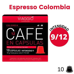 Viaggio Espresso Colombia cápsulas Nespresso, comprar cápsulas Nespresso