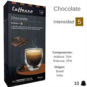 Caffesso Chocolate cápsulas compatibles Nespresso® | CoffeeLovers Cápsulas de Café