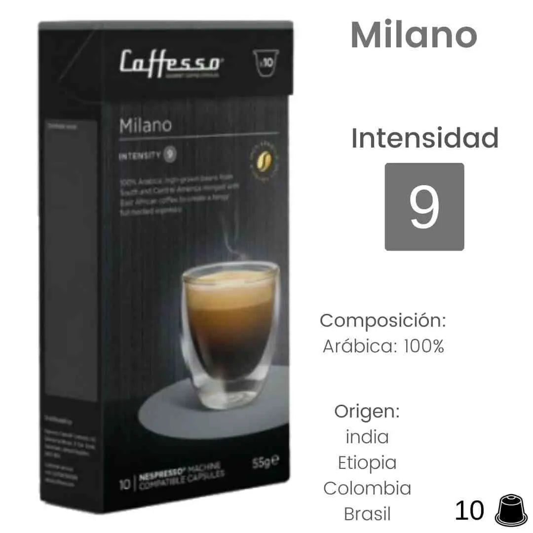 Caffesso Milano cápsulas nespresso® | Comprar cápsulas nespresso