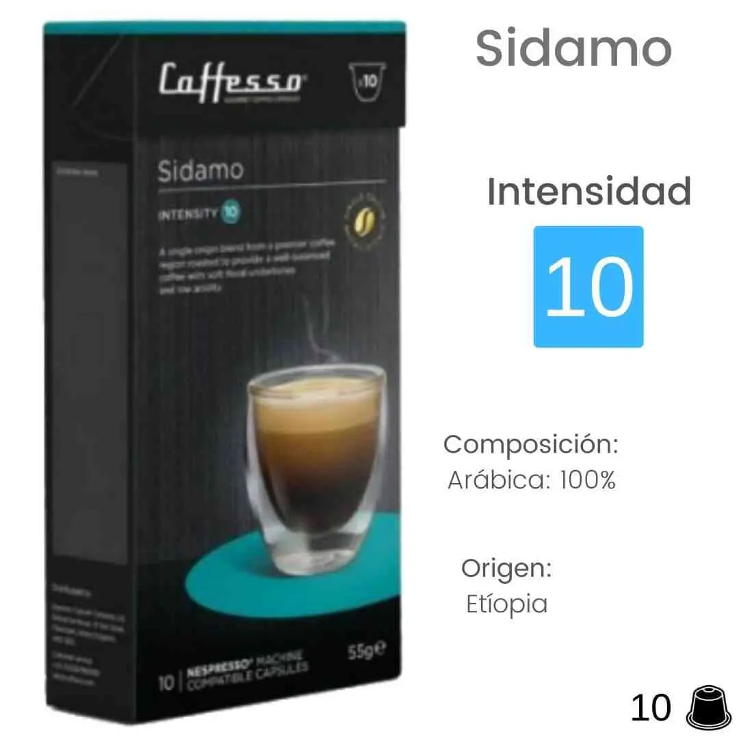 Caffesso Sidamo compatible Nespresso® | CoffeeLovers Comprar Cápsulas