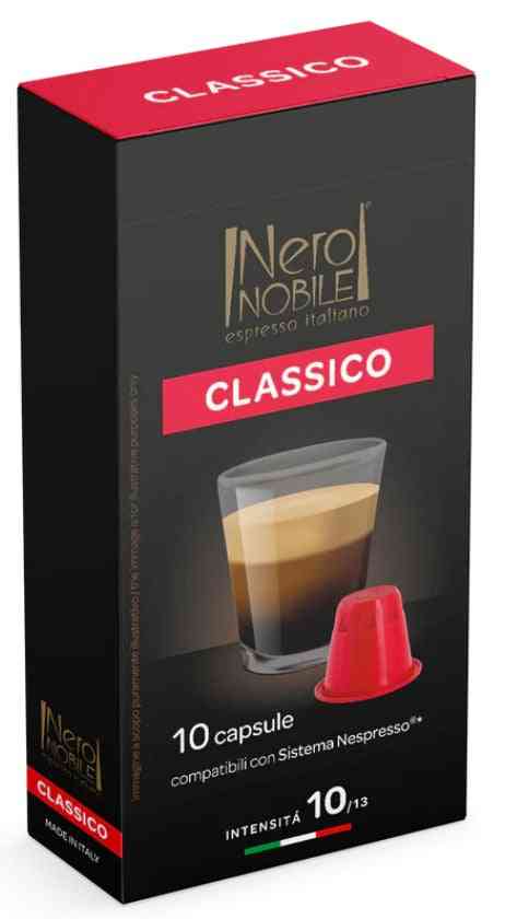 Nero Nobile Classico cápsulas nespresso | loscoffeelvoers.cl