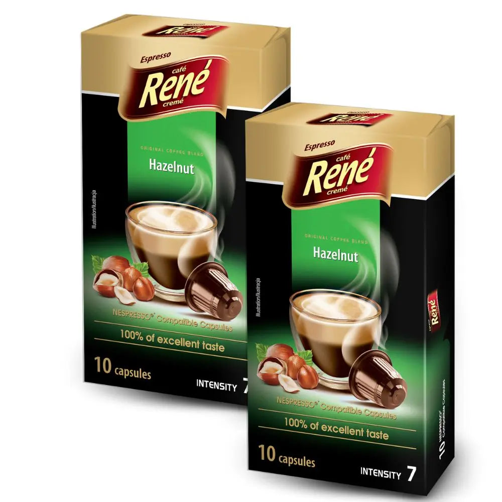 2X - Rene Hazelnut cápsulas Nespresso®
