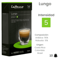 Caffesso Lungo compatible cápsulas nespresso® | CoffeeLovers Comprar cápsulas