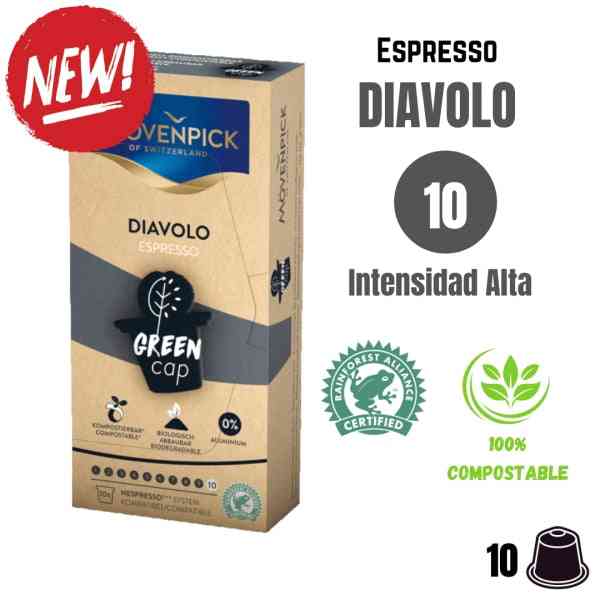 Movenpick Diavolo Forte cápsulas compostables Nespresso