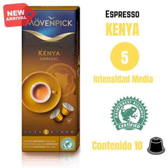 Movenpick Kenya Espresso Compatible Nespresso® Cápsulas Café