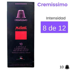 Musetti Cremissimo cápsulas Nespresso