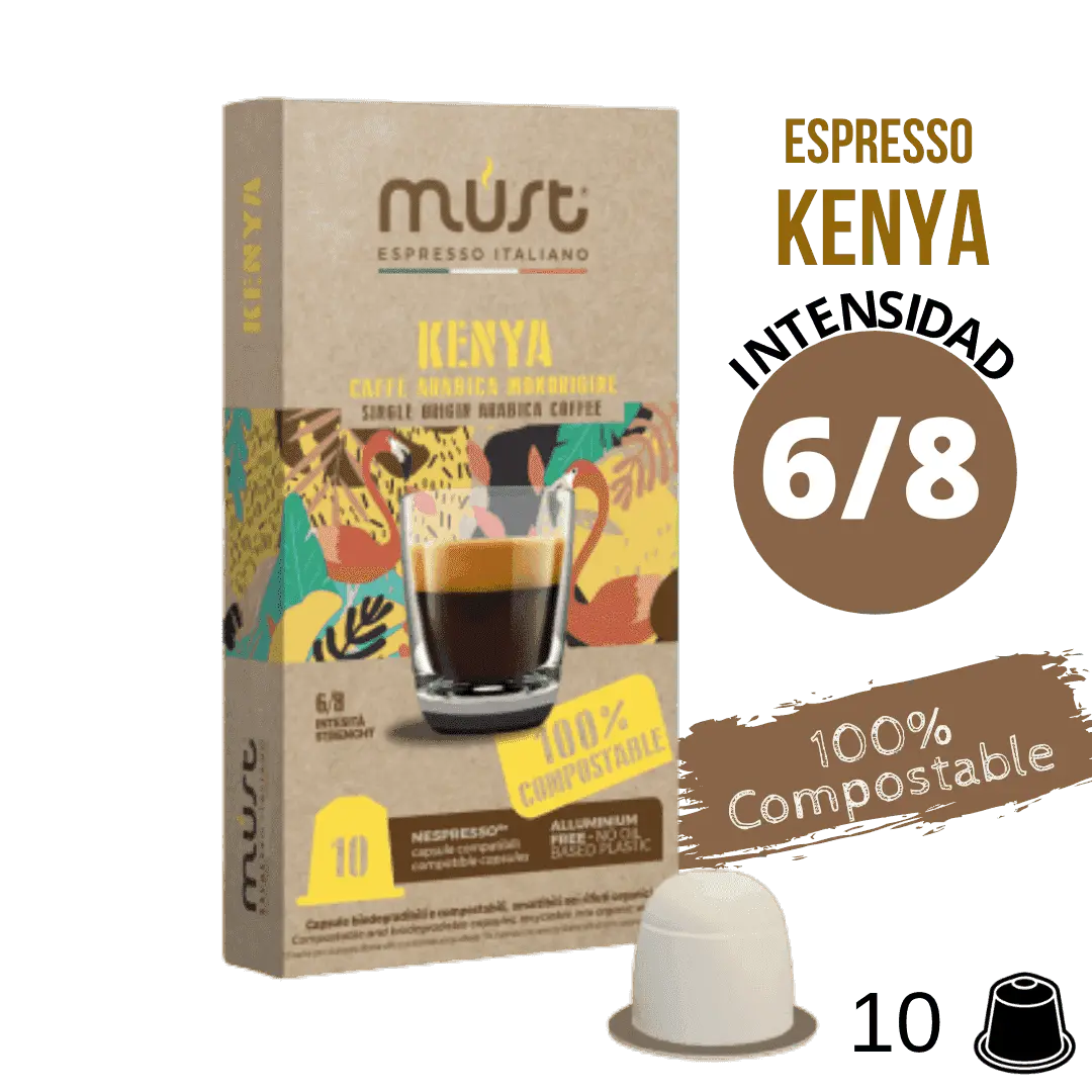 Must Kenya cápsulas compostables Nespresso®