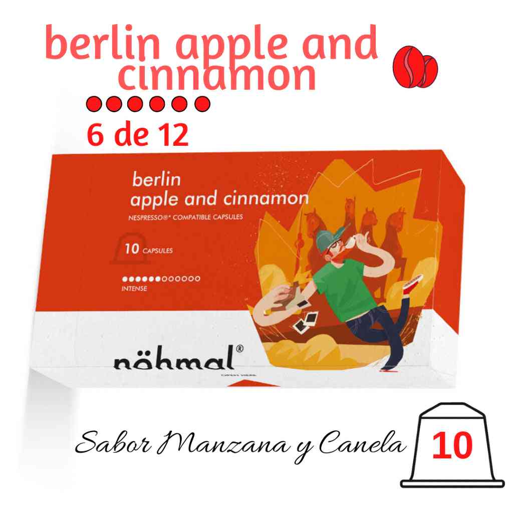 Nohmal Berlín Manzana y Canela cápsulas Nespresso® | Coffeelovers cápsulas compatibles Nespresso