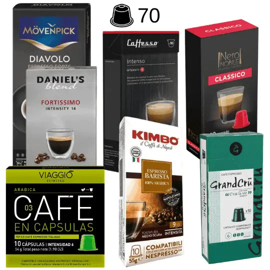 Pack Equilibrio 70 Cápsulas Nespresso | loscoffeelovers.cl