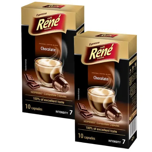 2X - Rene Chocolate cápsulas Nespresso | loscoffeelovers.cl