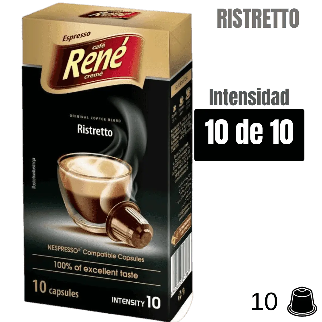 Rene Ristretto cápsulas Nespresso® | Coffelovers cápsulas compatibles Nespresso